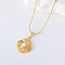3Pcs European Stainless Steel Pave Imitation Pearl Rhombus Pendant Necklaces for Women, White, Golden, 15.75 inch(40cm)