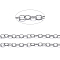 Brass Cable Chains, Unwelded, with Spool, Oval, Cadmium Free & Nickel Free & Lead Free, Platinum, 4x3x0.6mm, about 301.83 Feet(92m)/roll