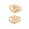 Brass Beads, Nuggets, Real 18K Gold Plated, 12x8x5mm, Hole: 1mm