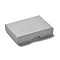 Cardboard Jewelry Set Boxes, with Sponge Inside, Rectangle, Gray, 7.05~7.15x5.05x1.55~1.6cm