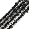 Natural Golden Sheen Obsidian Beads Strands, Chip, 1.5~4.5x3~13x2.5~8mm, Hole: 0.6mm, 30.94~31.97 inch(78.6~81.2cm)