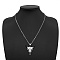 Non-Tarnish 304 Stainless Steel Pendant Necklaces, Cattle, Stainless Steel Color, No Size
