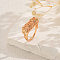 Brass Pave Cubic Zirconia Geometric Finger Rings for Women, Column, Golden, Green, 29x9mm, Inner Diameter: 16mm~18mm