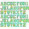 GORGECRAFT 52Pcs Iron on Letter Patches, A-Z Alphabet Applique Patches with Ironed Adhesive Decorative Patches for Clothing Hats Shoes Shirts Bags, Green