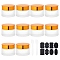 DIY Glass Refillable Cream Bottle Kits, with Frosted Glass Refillable Cream Bottle, with Plastic Transparent Plug, Aluminum Cover, Face Mask Cream Spoon Plastic Stick, Chalkboard Sticker Labels, Mixed Color, 52x39mm, Inner Diameter: 36mm, Capacity: 30g