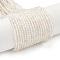 Natural White Topaz Beads Strands, Round, Faceted, 3mm, Hole: 0.5mm, about 110pcs/strand, 14.96''(38cm)
