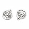 Non-Tarnish 304 Stainless Steel Charms, Laser Cut, Ring with Tree of Life, Stainless Steel Color, 12x10x1mm, Hole: 1.2mm