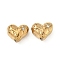 304 Stainless Steel Crystal Rhinestone Beads, Real 18K Gold Plated, Heart, 10x12x6.5mm, Hole: 1.2mm