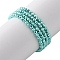 Electroplate Beads Strands, Faceted, Round, Green Plated, 2x2mm, Hole: 0.5mm, about 186~209pcs/strand, 13.78~16.14''(35~41cm)