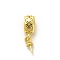 Rack Plating Brass Ice Pick Pinch Bails, Long-Lasting Plated, Lead Free & Cadmium Free, Real 18K Gold Plated, 15mm, Hole: 4.8x2.8mm, Pinch Bails: 7x3mm, Pin: 0.8mm