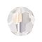 Preciosa® Crystal Beads, Czech Crystal, 451 19 602 Round, 00030 242 Argent Flare, 4mm, Hole: 1mm