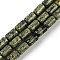 Natural Serpentine/Green Lace Stone Beads Strands, Column, 10x6mm, Hole: 1mm, about 40pcs/strand, 15.35''(39cm)