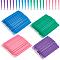 Beebeecraft 400Pcs 4 Colors Micro Applicator Brushes Disposable Small Tip Cotton Brushes for Eyelash Extensions Nails Clean Makeup Personal Care