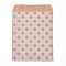 Kraft Paper Bags, No Handles, Food Storage Bags, BurlyWood, Polka Dot Pattern, 18x13cm