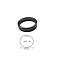Synthetic Hematite Plain Band Rings, US Size 10(19.8mm)