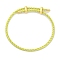 Adjustable Polyester Cord Braided Bracelets, Long-Lasting Plated, Green Yellow, Inner Diameter: 2-5/8~3-1/8 inch(6.7~7.8cm)