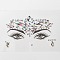Acrylic Face Gems Stickers, Self Adhesive Temporary Tattoo, with Teardrop & Half Round & Horse Eye Rhinestones, Colorful, 0.3~2.15x0.3~1x0.1~0.3cm
