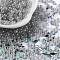 Glass Seed Beads, Ceylon, Round Hole, Round, Silver, 4x3mm, Hole: 1.5mm, 7500pcs/pound