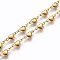 304 Stainless Steel Link Chains, Soldered, Heart, Golden, 10x4.5x2mm