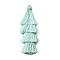 Polyester Tassel Pendants, Pale Turquoise, 84~85x28~35mm