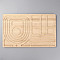 Rectangle Wood Bracelet Design Boards, for Beaded Bracelet Necklace Jewelry Making, BurlyWood, 44x27.3x1cm