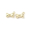 Alloy Pendants, Rack Plating, Bone Charms, Golden, 7.5x9.5x3mm, Hole: 1.2mm