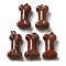 Natural Red Labradorite Pendants, Dog Bone Charms with Platinum Iron Snap on Bails, 36~37x19.5~21x11~12.5mm, Hole: 7x4mm