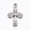Non-Tarnish 304 Stainless Steel Pendants, Cross, Stainless Steel Color, 26x17x3mm, Hole: 2.5mm