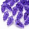 Autumn Theme Transparent Acrylic Beads, Grape, Medium Purple, 46x27x16.5mm, Hole: 3.5mm, about 101pcs/500g