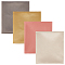 4Pcs 4 Colors Faux Suede Fabric, for Garment Fabric, Rectangle, Mixed Color, 50x45x0.02cm, 1pc/color