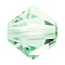 Preciosa® Crystal Beads, Czech Crystal, Bicone(451 69 302 Rondelle), 50000 Chrysolite, 4mm, Hole: 0.8mm