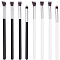 GORGECRAFT 8Pcs 2 Colors Mini Blending Brushes Dry Miniature Painting Set Background Blender Paintbrush Facial Eyeshadow Small Detailed Brush for Card Making Makeup Crafts Artist Cleaning Tools
