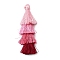 Polyester Tassel Pendants, Hot Pink, 84~85x28~35mm