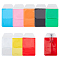 PandaHall 16pcs 8 Colors Shirt Pocket Protectors PVC Pen Holder Pencil Pouch for Pen Leaks, Classic School Hospital Office Supplies