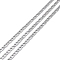 Tarnish Resistant 304 Stainless Steel Mariner Link Chains, Unwelded, with Spool, Stainless Steel Color, 6x3x0.5mm, about 32.81 Feet(10m)/Roll