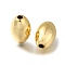 Rack Plating Brass Beads, Long-Lasting Plated, Lead Free & Cadmium Free, Rice, Real 18K Gold Plated, 16x10.5mm, Hole: 2.5mm