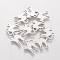 Tarnish Resistant 304 Stainless Steel Kitten Charms, Cat Silhouette Shape, Stainless Steel Color, 12.5x12x1mm, Hole: 1.5mm