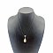 Natural Dalmatian Jasper Teardrop Pendant Necklaces