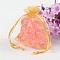Organza Gift Bags with Drawstring, Wedding Party Christmas Favor Gift Bags, Organza Pouches for Potpourri, Goldenrod, Size: about 8cm wide, 10cm long