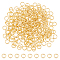 250Pcs 304 Stainless Steel Open Jump Rings, Real 24K Gold Plated, 7x1.2mm, Inner Diameter: 5mm