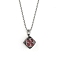 Zinc Alloy with Enamel Dice Pendant Necklaces, 201 Stainless Steel Chain Necklaces, Gunmetal & Stainless Steel Color, 23.23 inch(59cm)