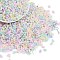 Glass Seed Beads, Round Hole, Peanut, Misty Rose, 3.5x6x3.5mm, Hole: 0.8mm, about 4500pcs/pound