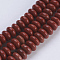 Natural Red Jasper Beads Strands, Rondelle, 4.5~5x2~2.5mm, Hole: 0.8mm, about 162~166pcs/strand, 15 inch