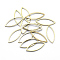 Brass Linking Rings, Marquise Links, Horse Eye, Lead Free & Cadmium Free & Nickel Free, Unplated, 20x8x1mm, Inner Diameter: 6x17mm