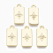 Alloy Pendants, with Crystal Rhinestone, Cadmium Free & Nickel Free & Lead Free, Rectangle with Star, Real 18K Gold Plated, 18.5x9x2mm, Hole: 1.4mm