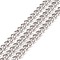 Non-Tarnish 201 Stainless Steel Cuban Link Chains, Curb Chains, Unwelded, Stainless Steel Color, 9x7x1.7mm