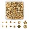 60Pcs 12 Style Tibetan Style Alloy European Beads, Large Hole Beads, Mixed Shapes, Antique Golden, 7~12x4.5~13x4.5~9.5mm, Hole: 4.1~6mm, 5pcs/style