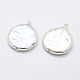Подвески из натурального пресноводного жемчуга PEAR-F006-54S-2
