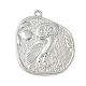 Подвески в виде совы из старинной монеты из нержавеющей стали 304 STAS-S186-02P-1