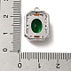 Латунные микро проложить кубического циркония подвески ZIRC-P114-12P-3